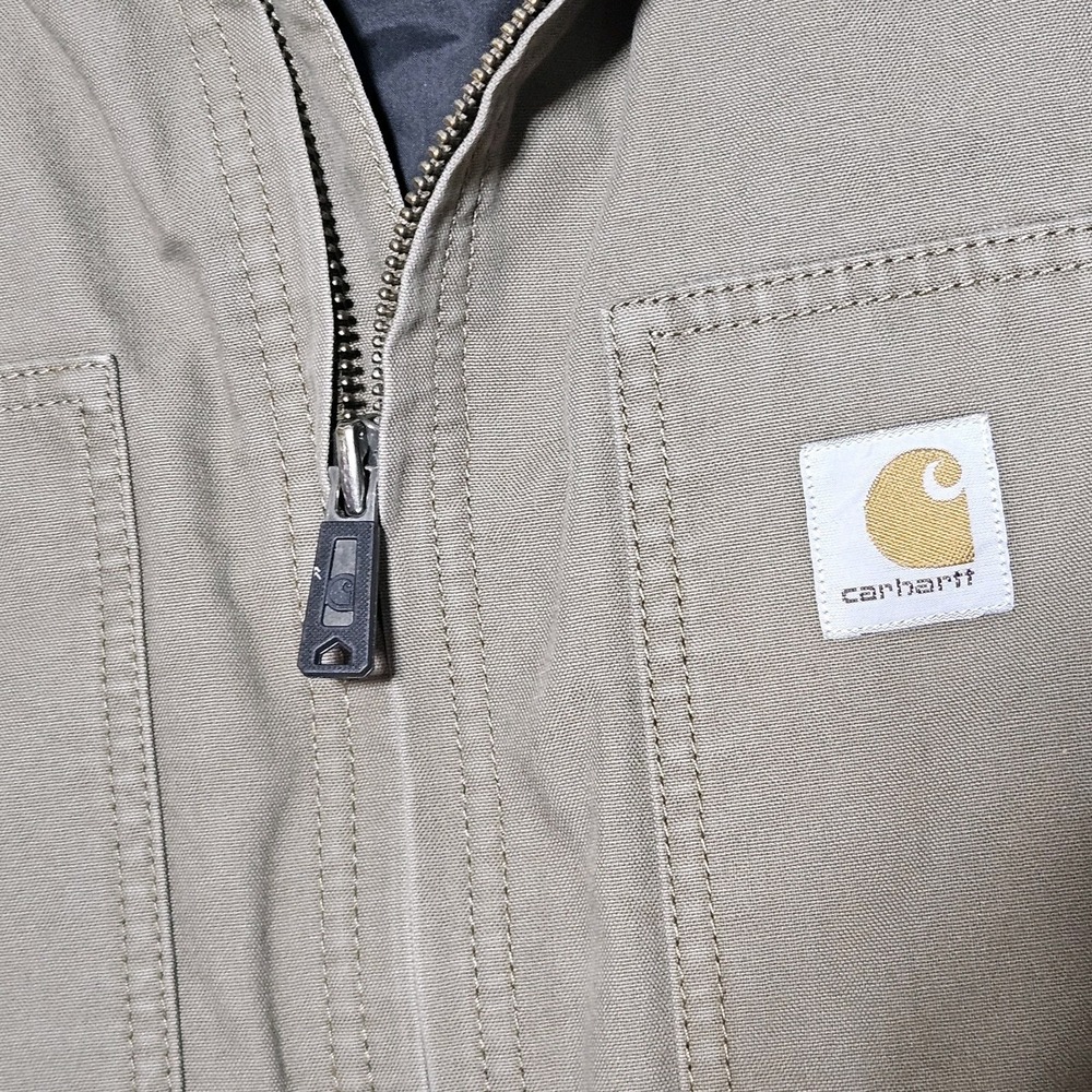 Carhartt Quick Duck Jefferson Mens 2xl Tall Vest Jacket Canyon Brown 101494-908 - Picture 8 of 12